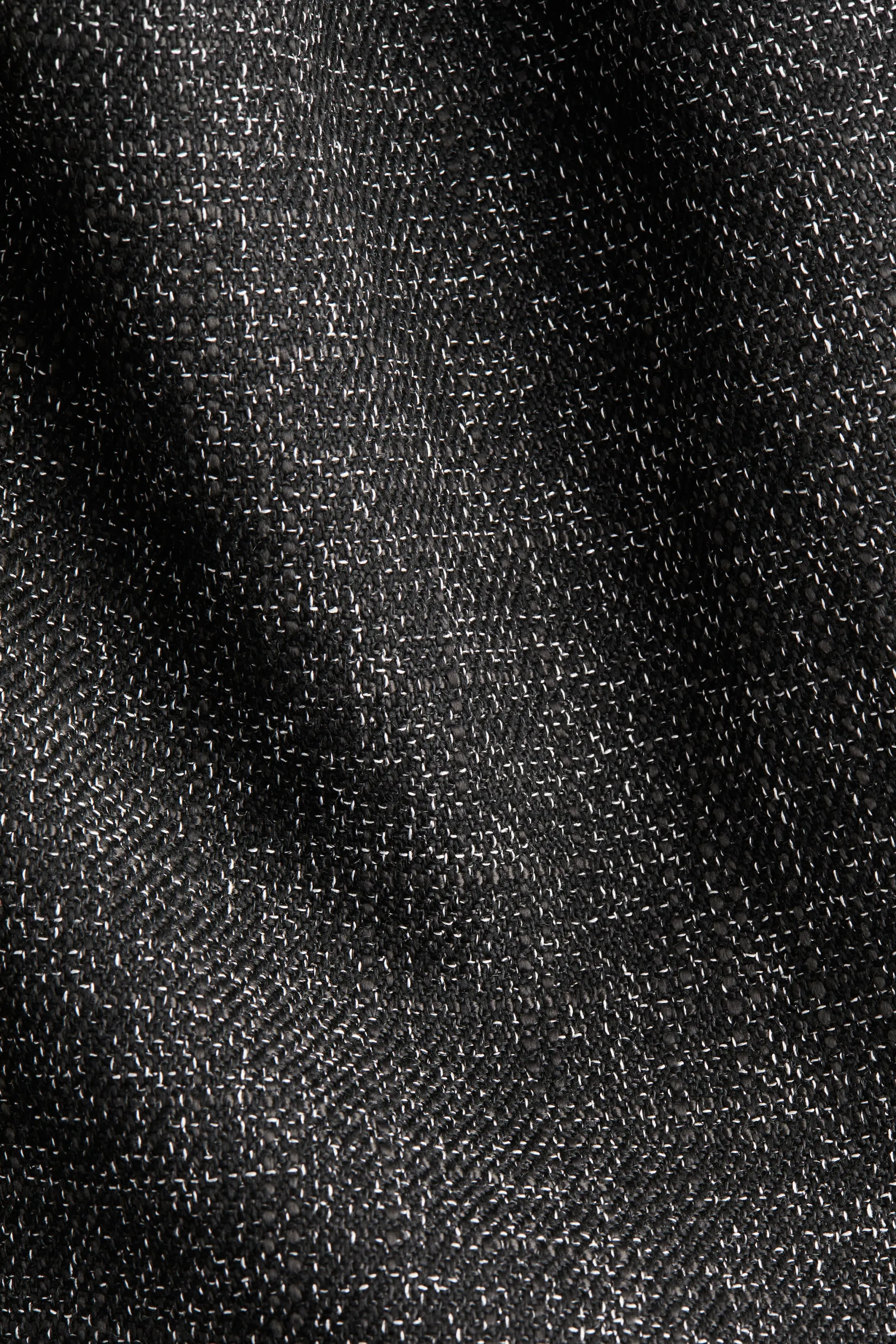 Robe en bouclette - Noir chiné