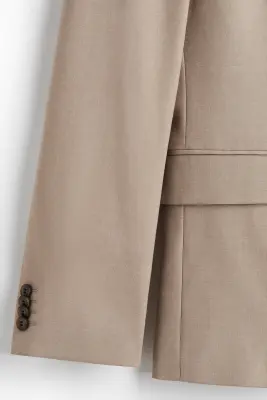 Veste Regular Fit à fermeture droite - Beige — photo 2