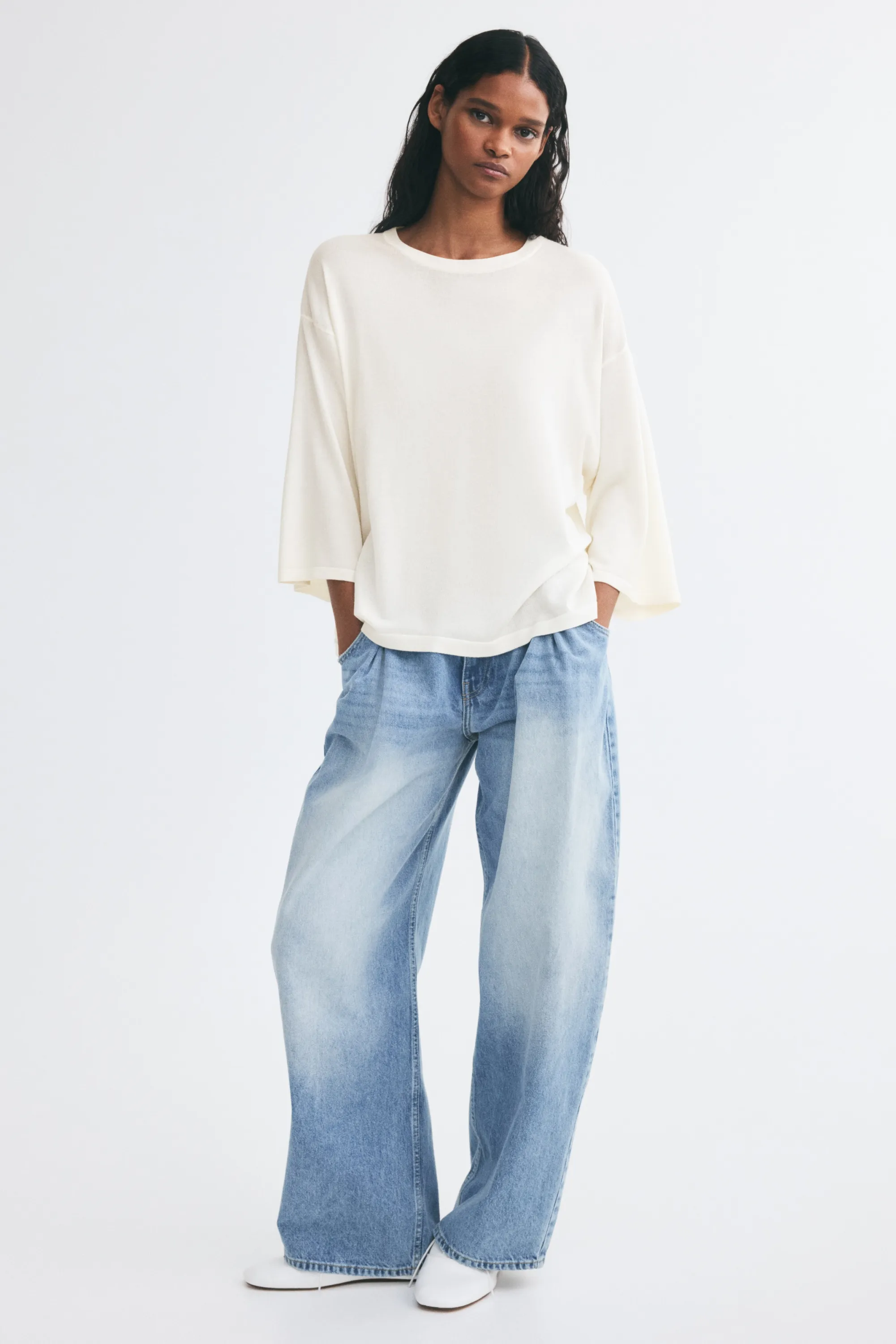 Pull loose - Crème