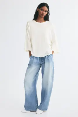 Pull loose - Crème — photo 1
