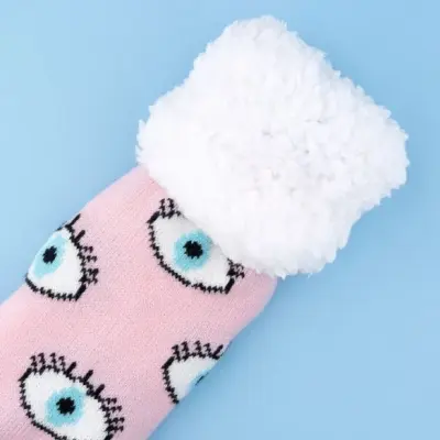 Chaussons fourrés oeil bleu – Coucou Suzette — photo 4