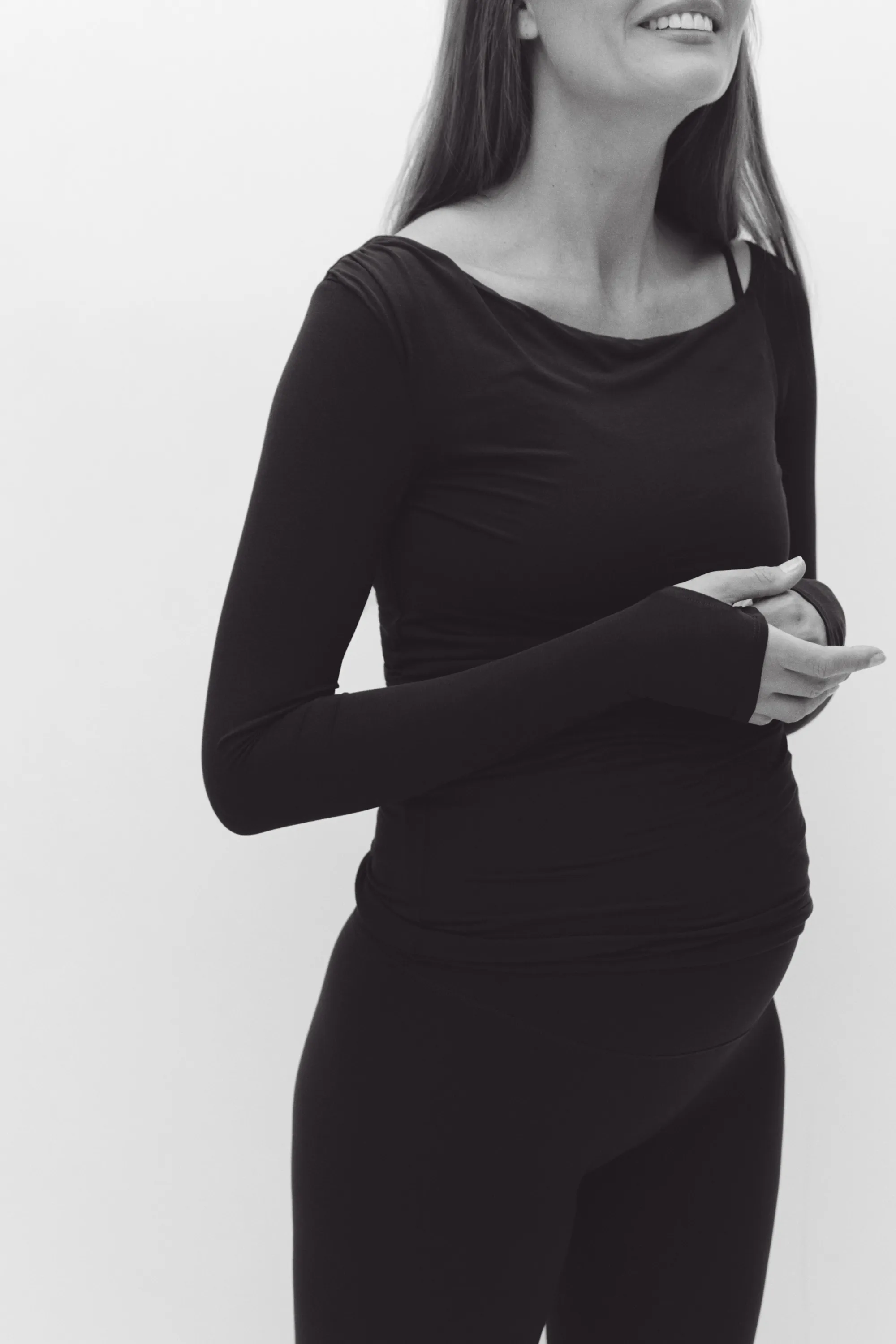 MAMA Top asymétrique en modal - Noir