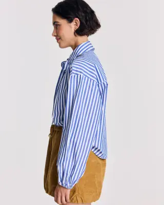 Chemise Ingrid rayures bleu — photo 3