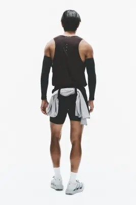 Short de running léger 2 en 1​DryMove™ - Noir — photo 4