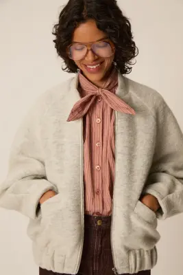 Veste Maille Hildilia Gris Chiné — photo 3