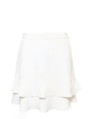 Jupe à volants en crêpe blanc Prix boutique 560€ Taille 38 — photo 1
