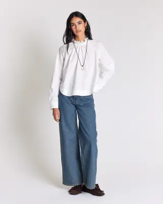 Blouse Zoelie blanc naturel — photo 4