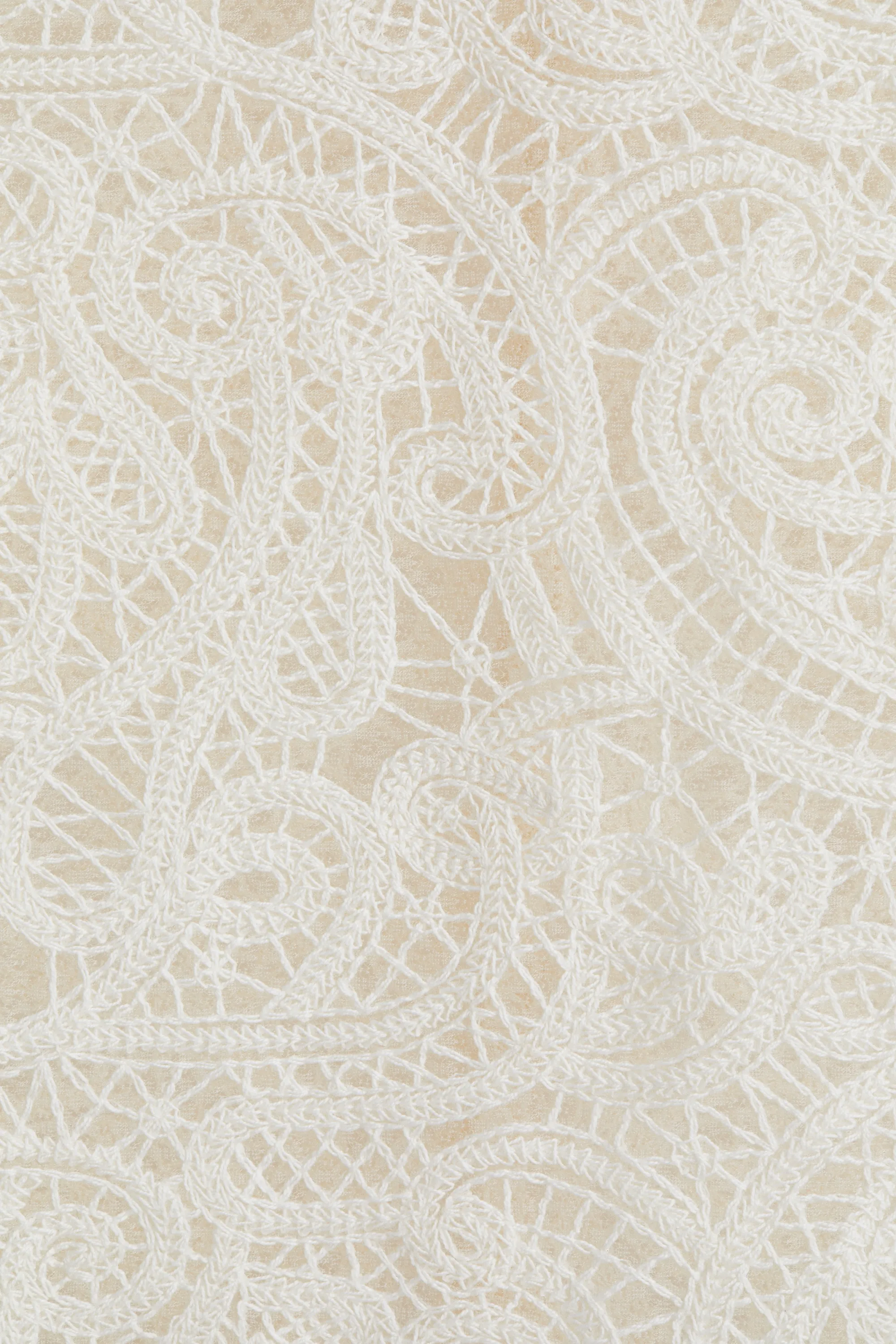 Jupe crayon en dentelle - Blanc