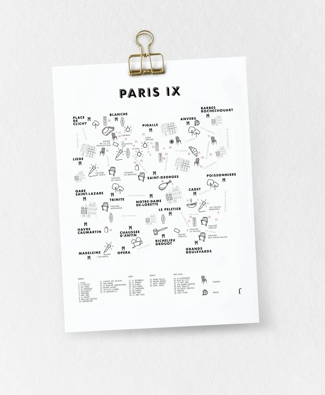 Affiche 40x30 Paris (au choix) – Fere