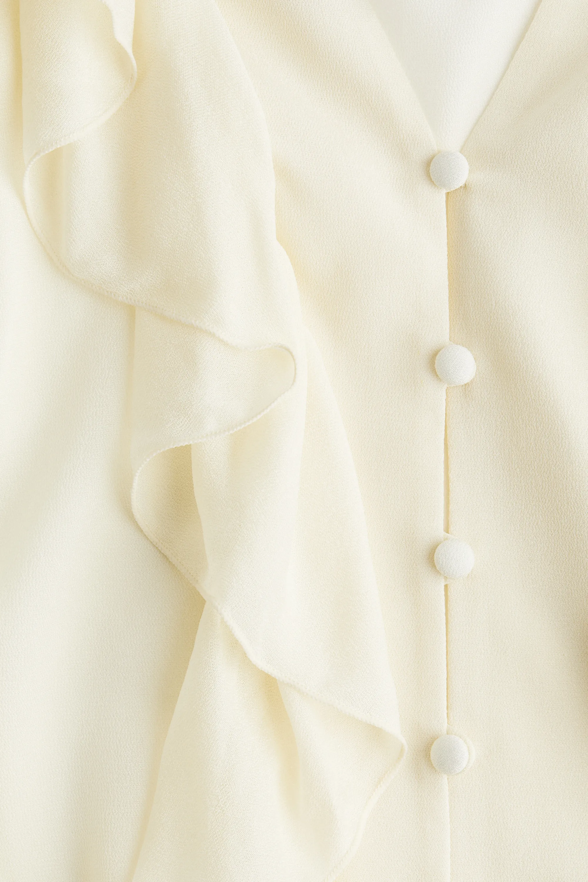Blouse volantée - Crème