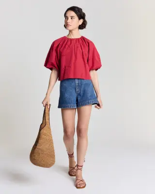Blouse Mona rouge — photo 2