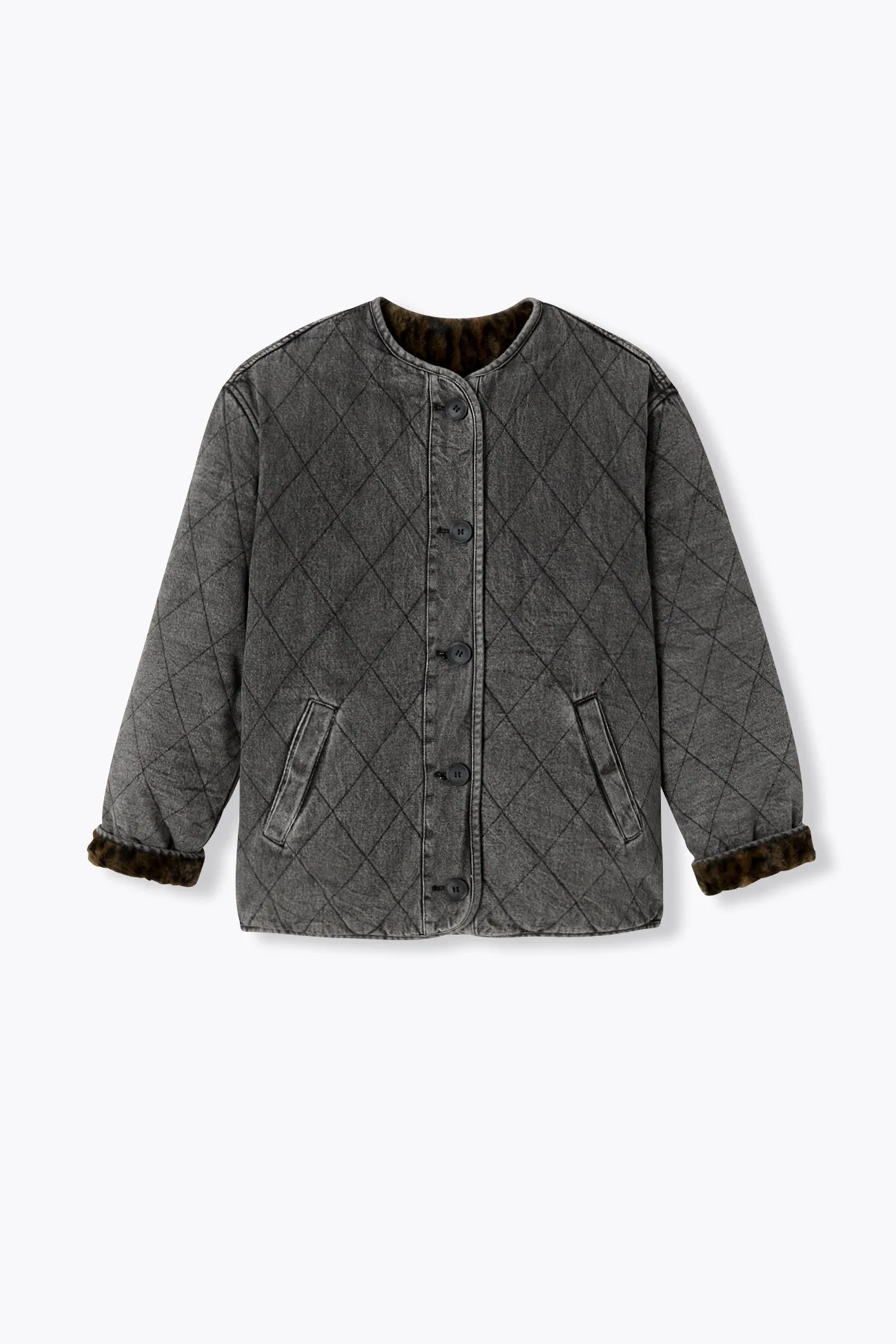 Veste courte réversible Femme