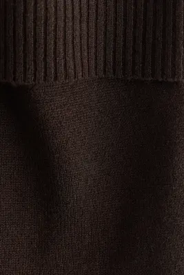 Pantalon de yoga en maille - Marron foncé — photo 3