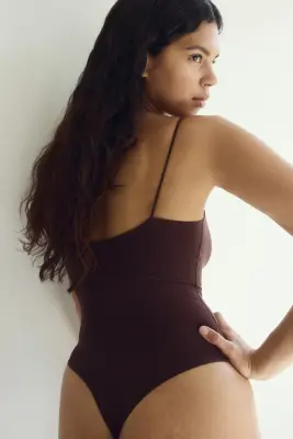 Body string Seamless - Marron foncé — photo 3