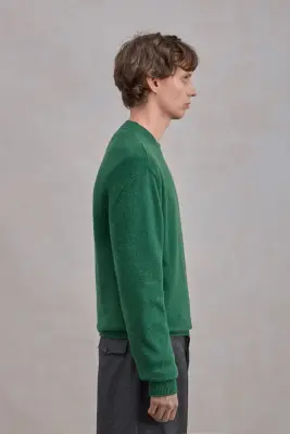 Relaxed Cashmere Crewneck - Vert — photo 5