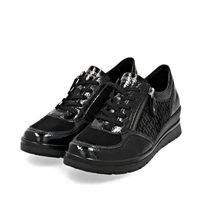 Baskets Remonte R0701-08 Noires - Lacets Grande Pointure Femme — photo 4