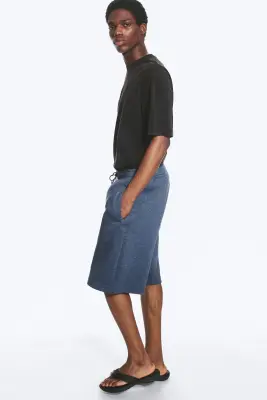 Short en néoprène Loose Fit - Bleu foncé — photo 4