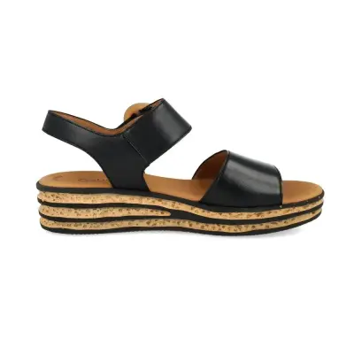 Sandales Gabor 64.550.27 Noires - Lacets Grande Pointure Femme — photo 3