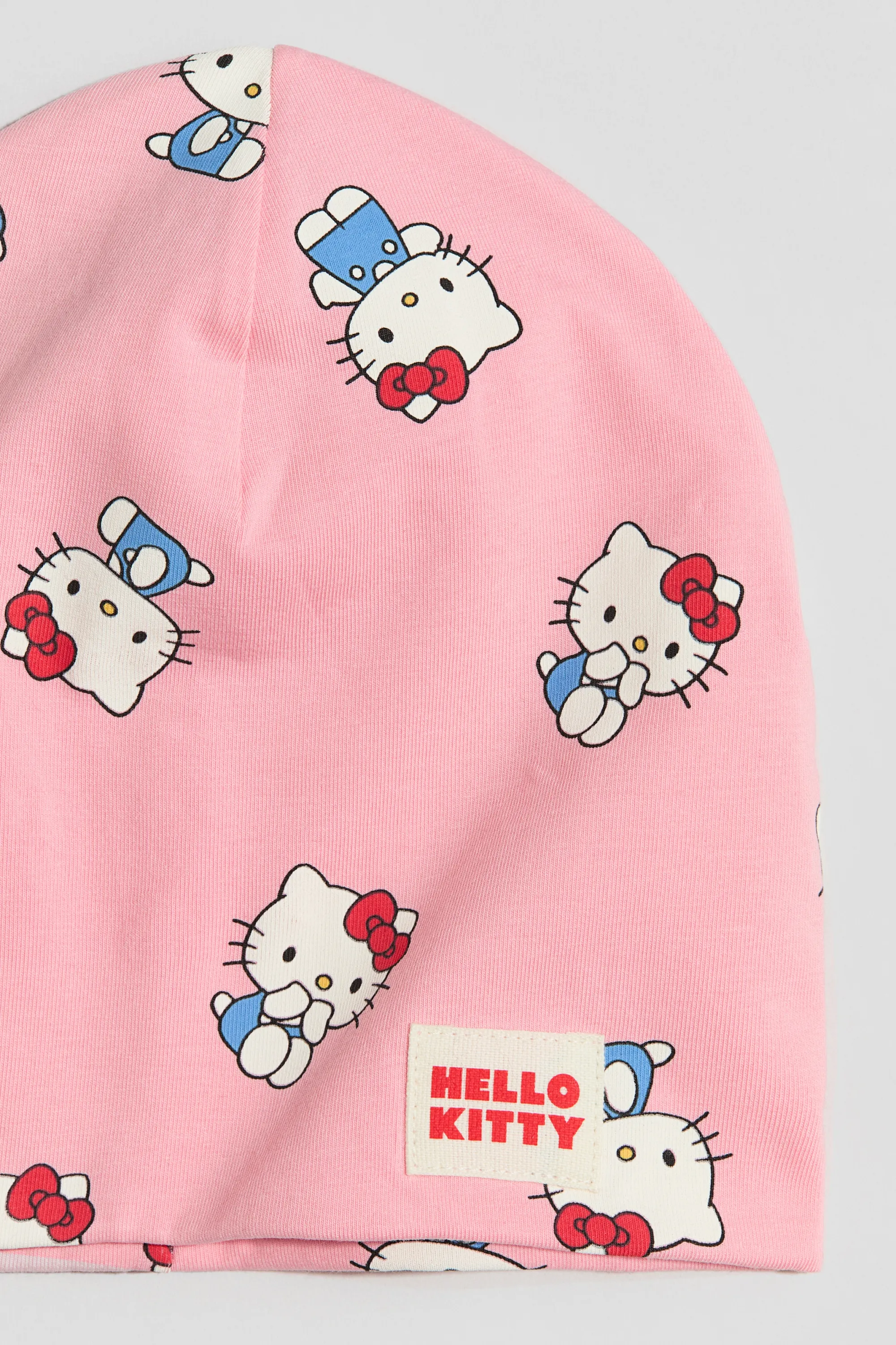 Bonnet imprimé doublé polaire - Rose/Hello Kitty