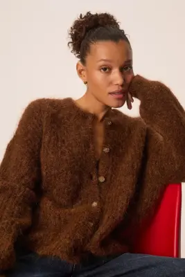 Gilet Alma Cognac Chiné — photo 1