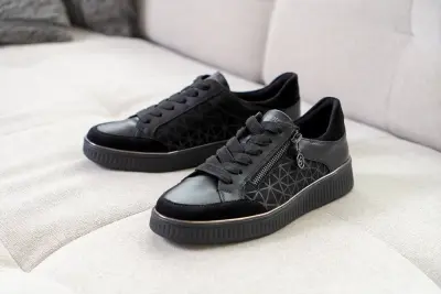 Baskets Remonte D2E04-00 Noires - Lacets Grande Pointure Femme — photo 4