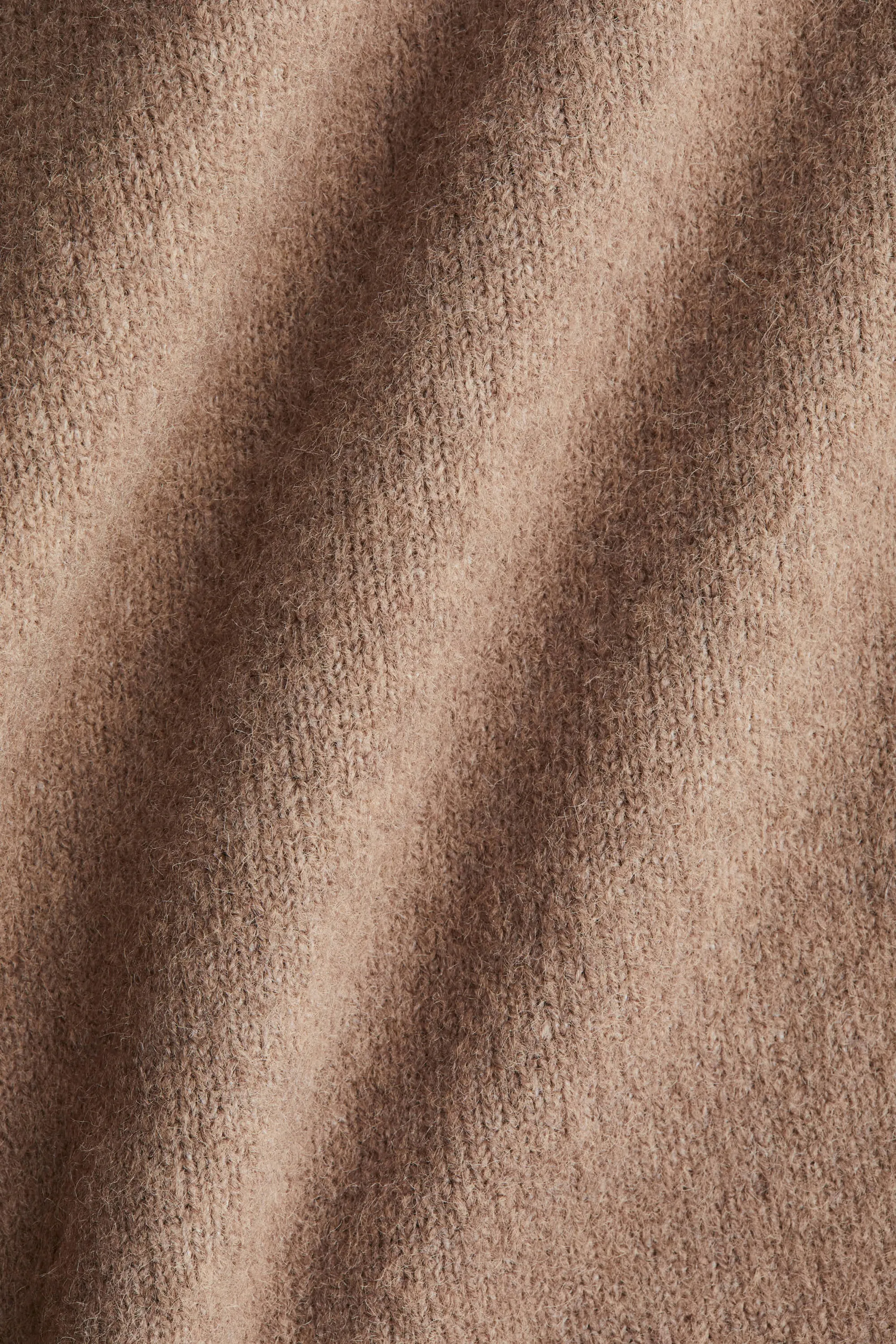 Jupe en maille avec cordon de serrage - Beige foncé