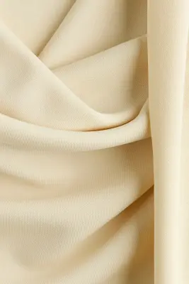 Top à effet drapé avec écharpe - Jaune clair — photo 3