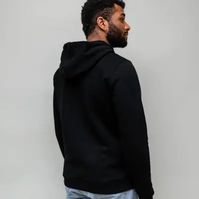 Hoodie Luc molletonné noir — photo 2