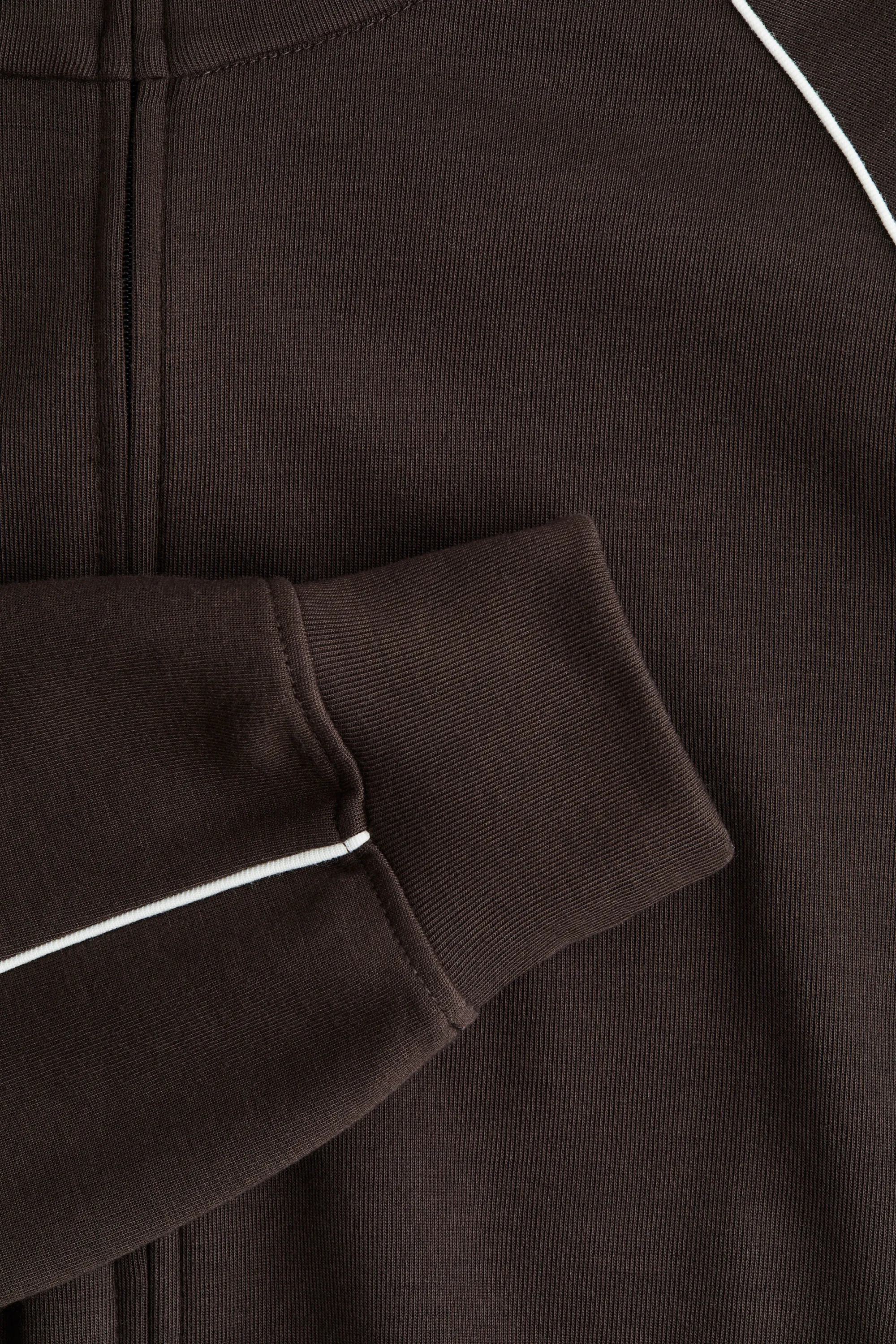Veste de survêtement en scuba - Marron foncé
