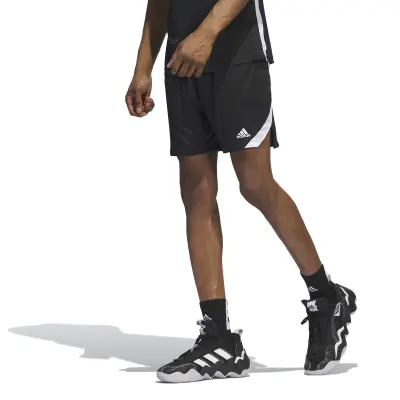 ADIDAS SHORT BASKET Noir Blanc — photo 2