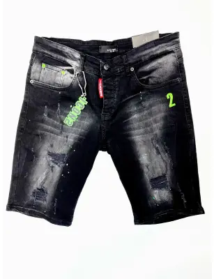 Short Jean ZOOM FLIGHT bleu Slim — photo 4
