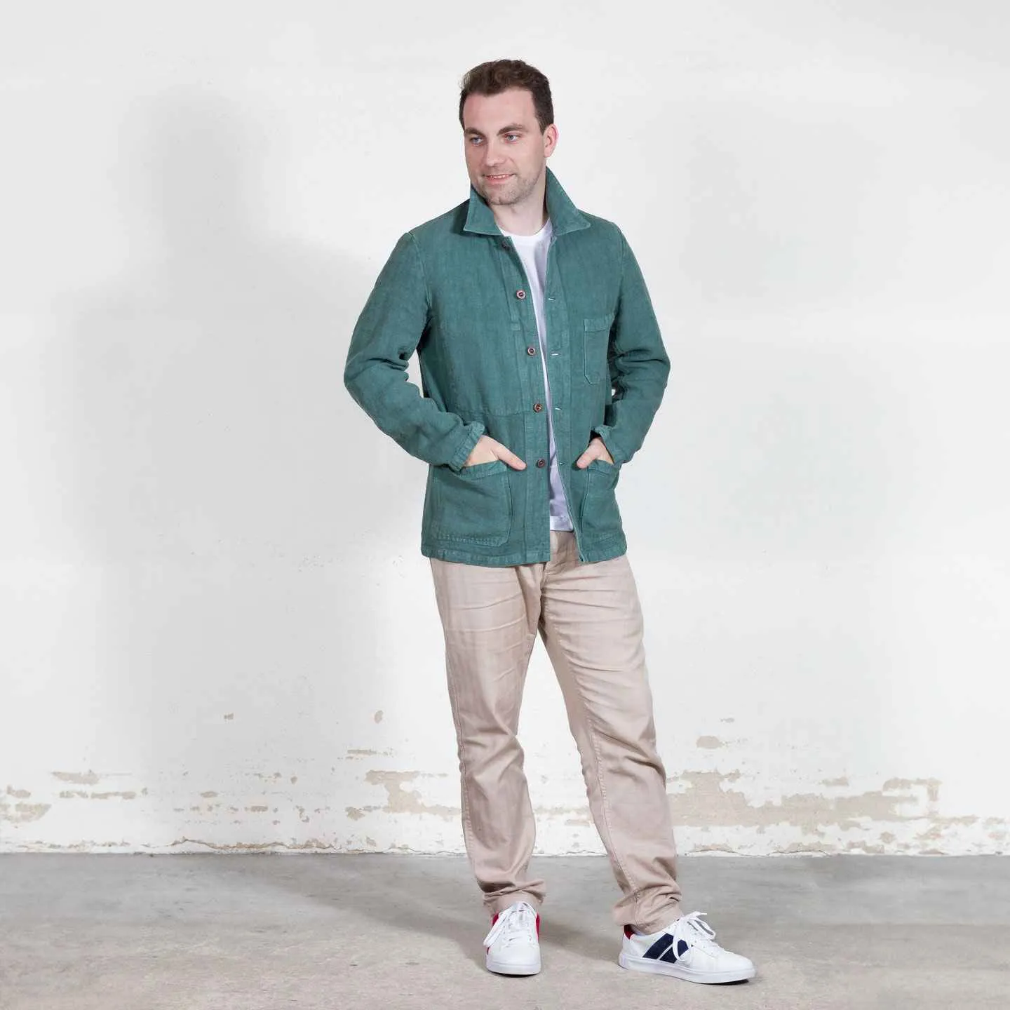 Veste de travail en lin lourd 3L/5C - Rosemary