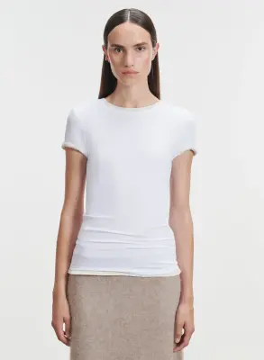 T-shirt en viscose et élasthanne