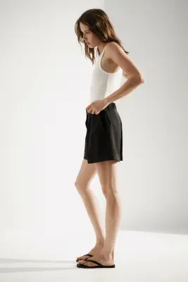 Short chic avec ceinture - Black — photo 3