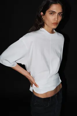 T-shirt en coton - Blanc — photo 1