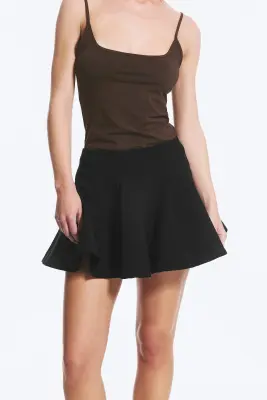 Mini-jupe tutu évasée - Noir — photo 1
