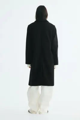 Manteau à fermeture droite - Noir — photo 4