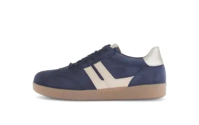 Baskets Gabor 73.300.16 Bleues - Cuir Lacets Grande Pointure Femme — photo 2