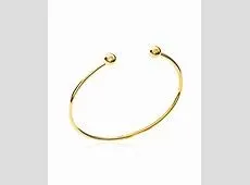 Bracelet pl or demi jonc avec pierre