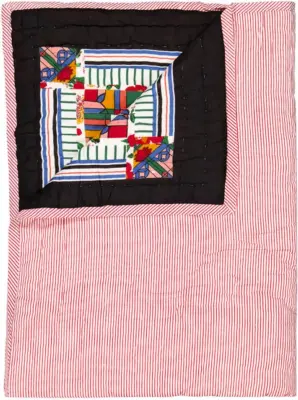Plaid matelassé reversible Hibiscus – Le Petit Lucas Du Tertre — photo 4