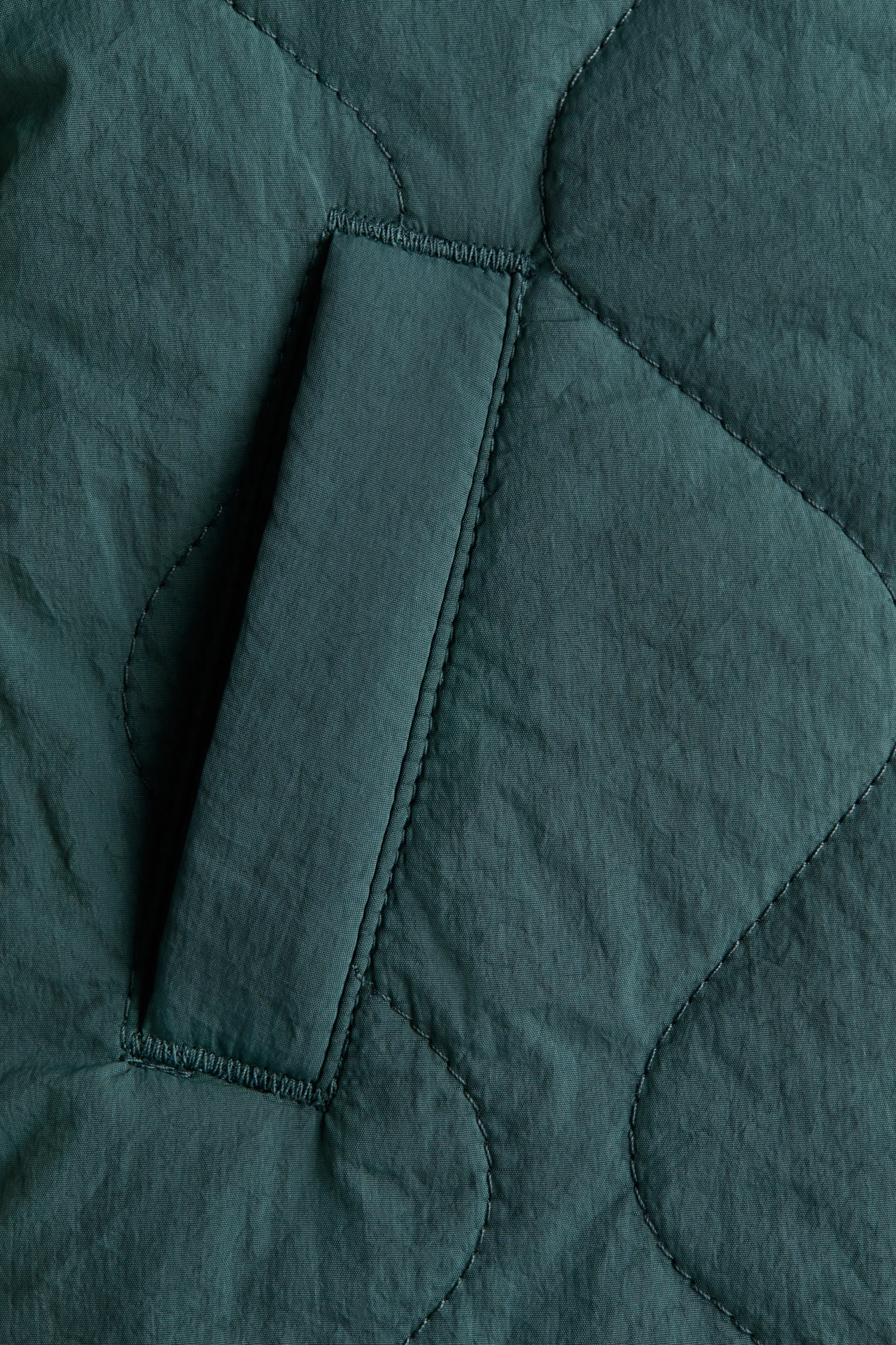 Veste matelassée en nylon - Vert foncé