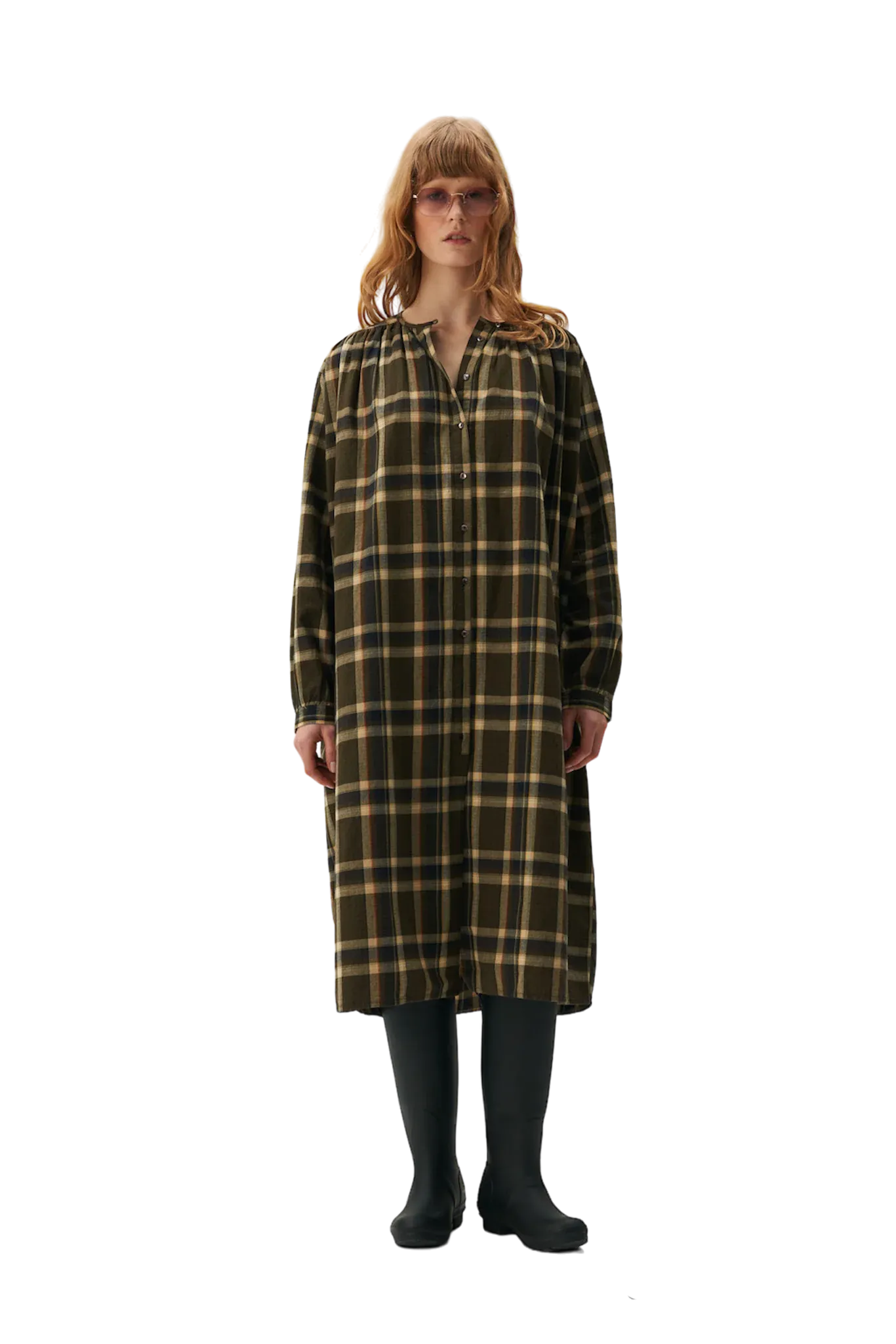 Robe Hanovre Brownie Check - Belle Piece