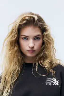 Sweat avec motif imprimé - Gris foncé/Sport Club — photo 3