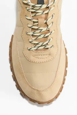 Sneakers à semelle épaisse - Beige clair — photo 1