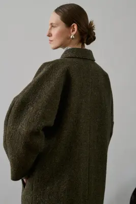 MANTEAU GUILHEM KAKI CHINÉ — photo 3