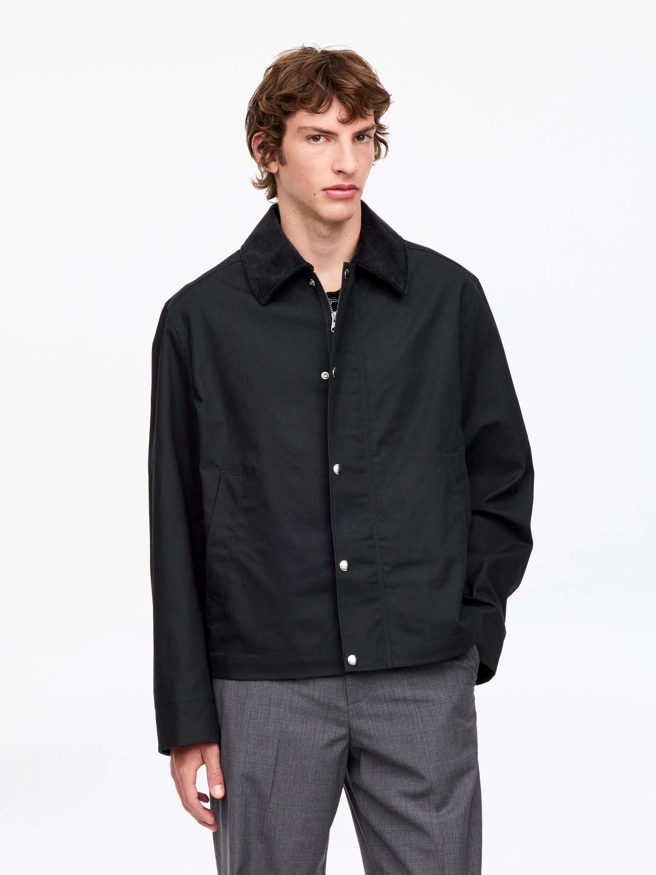 Veste cirée courte - Noir