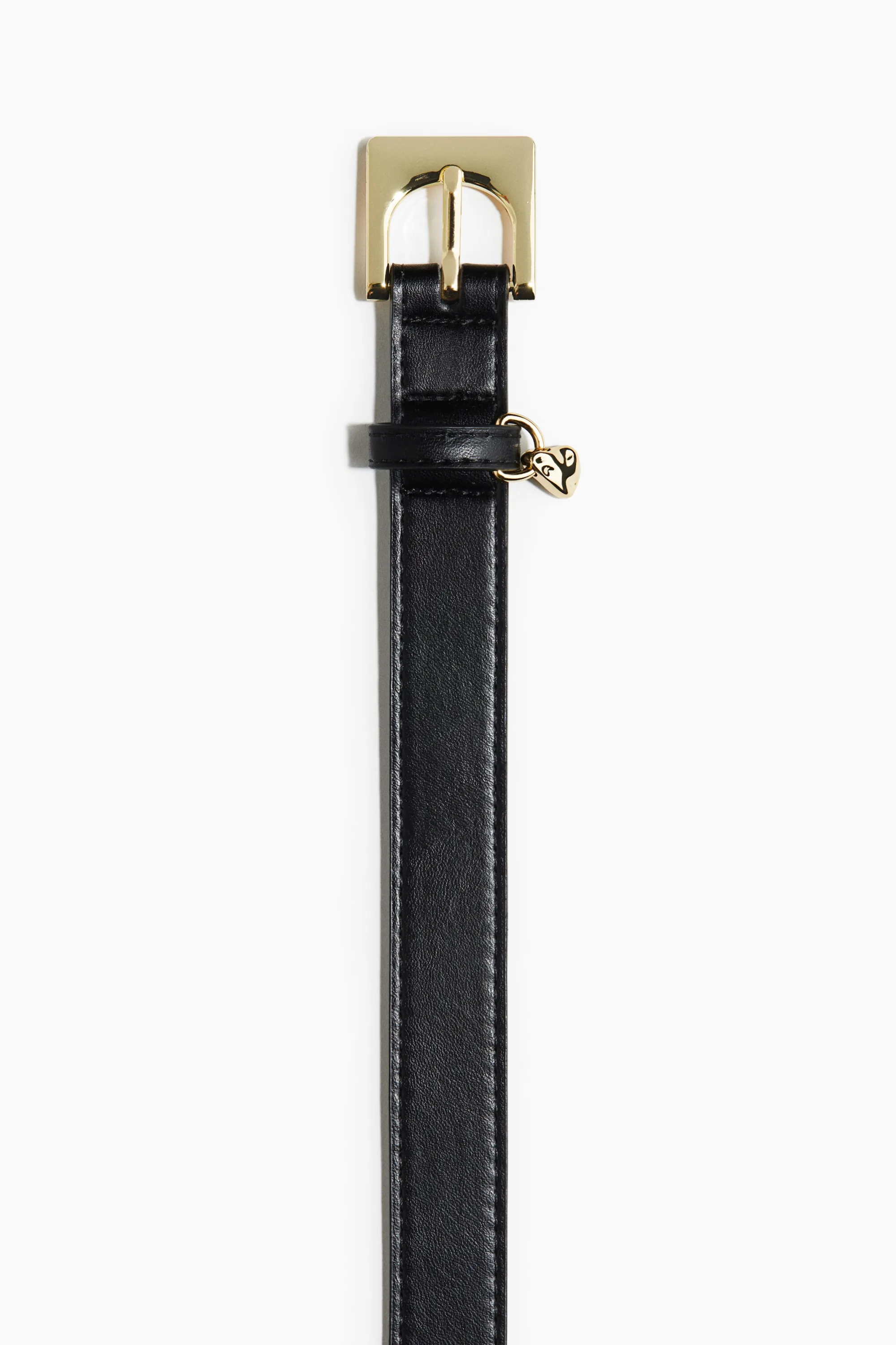 Ceinture en tissu enduit - Noir