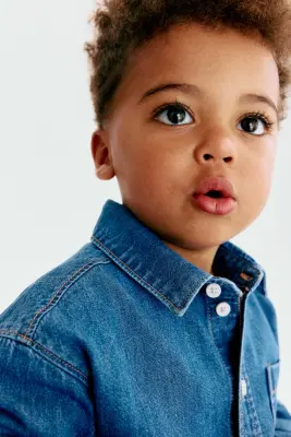 Chemise en denim - Bleu denim — photo 1