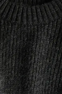 Pull péplum - Gris foncé chiné — photo 4