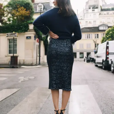 Jupe Ameline Navy — photo 3